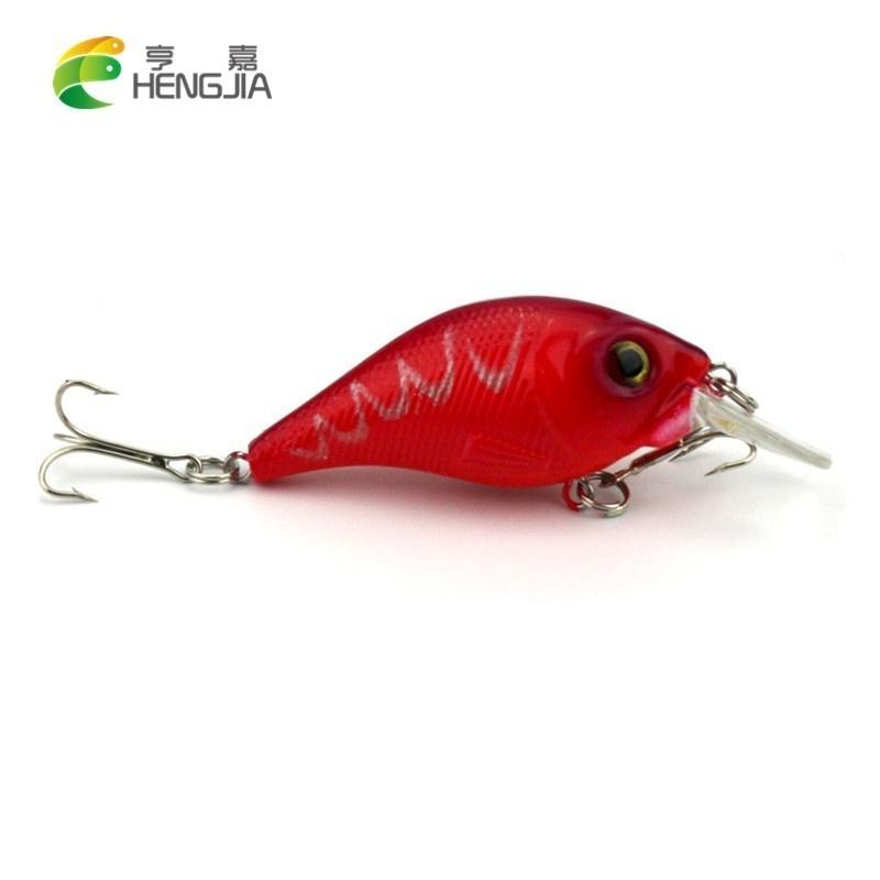 6pcs HENGJIA Crankbait with Rattles 7.5cm 12g Quality Plastic Fishing Bait Bass Pike Jerkbait 6pcs