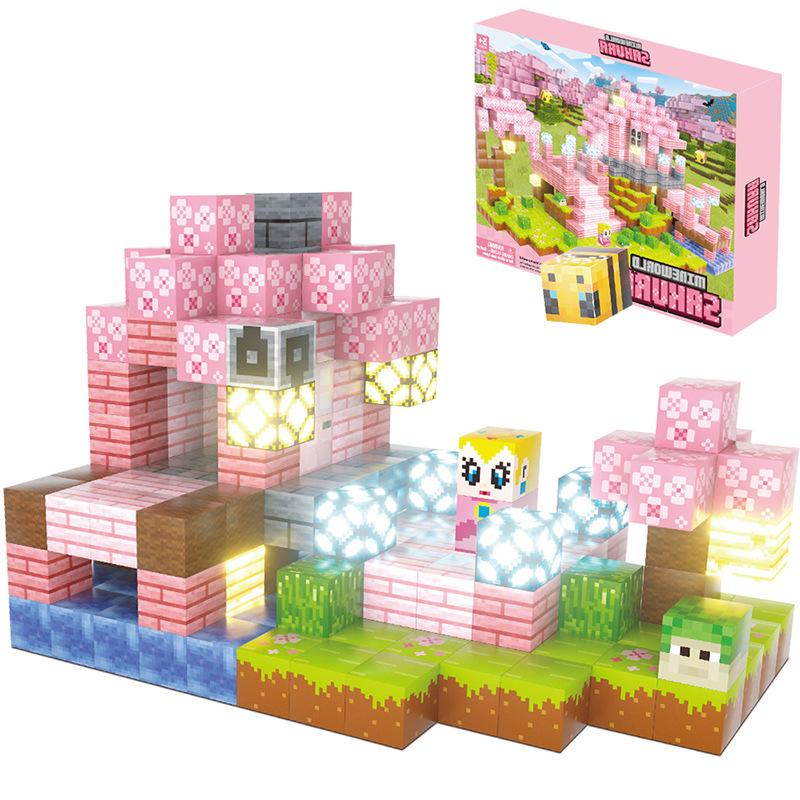 9 Mc Magnetic Building Block Lighting Theme Magnetic Block 2Cm Building Model Castle Paradise Magnetic Building Block Set