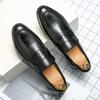 2024 Spring and Autumn Loafers Men Slip-On Business Formal Casual Shoes Brown MenShoes Leather Men Dress Shoes Large Size 38-48