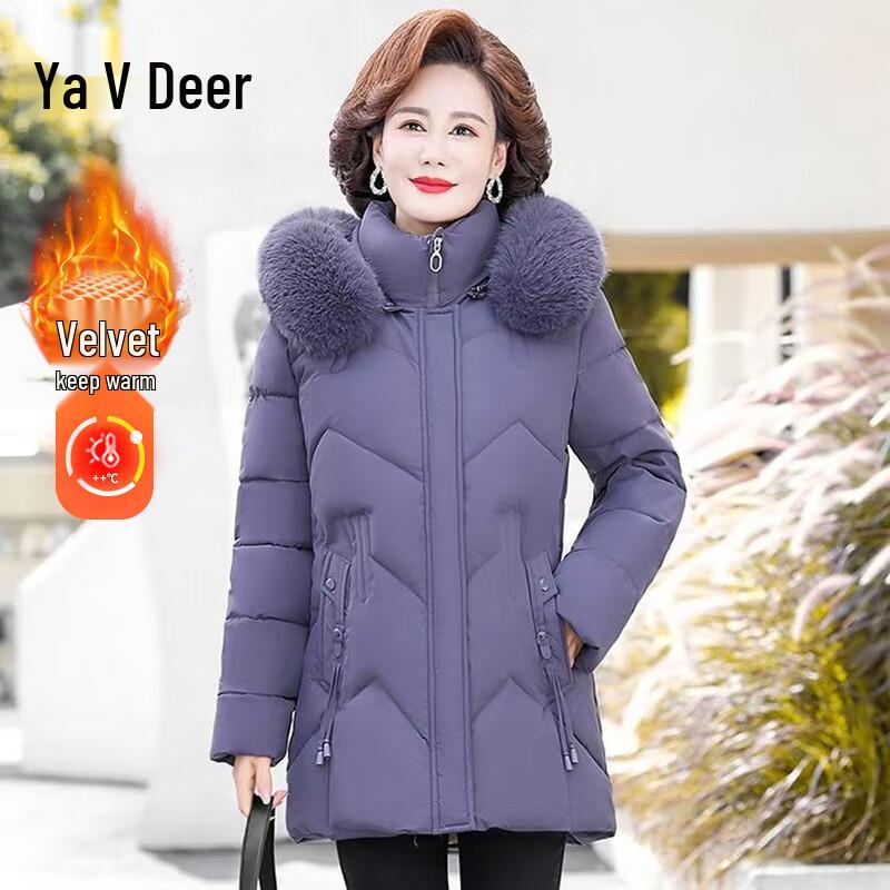 

Женское зимнее пальто Yalu средней длины с плюшевой подкладкой 4XL