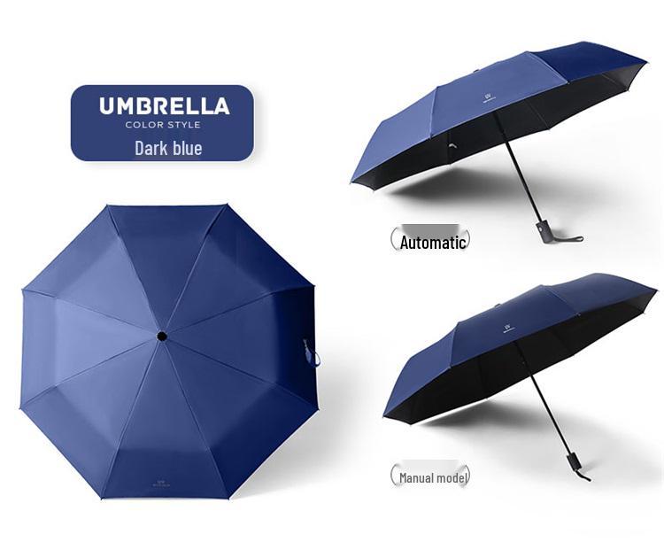 Dual-Use Automatic Folding Umbrella - Large Sunshade for Men & Women with Custom Logo and Sunscreen Protection.