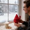 Weihnachtsmann-Figuren Winkend Beflockte Weihnachtsdekorationen Stehender Weihnachtsmann Für Weihnachtsfeier Tisch Wohnzimmer