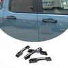 Glossy ABS Black Side 4 Door Handles Trims Cover Fit For FORD Maverick +