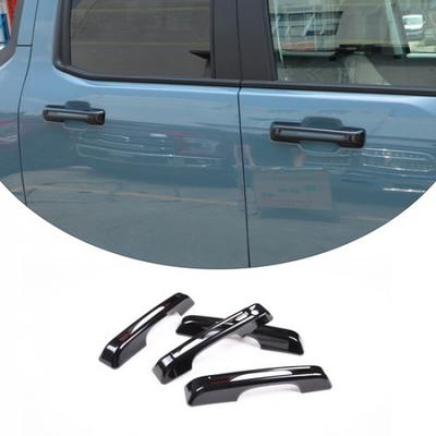 Glänzendes ABS Schwarz Seite 4 Türgriffe Zierleisten Abdeckung Passend Für FORD Maverick +