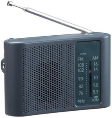 Marutatsu Wide Mini Portable Radio AA Batteries X 2 Simple Design for Anyone Easy To Carry Compact Pocketable Mosimonisonael Disaster Prevention Black