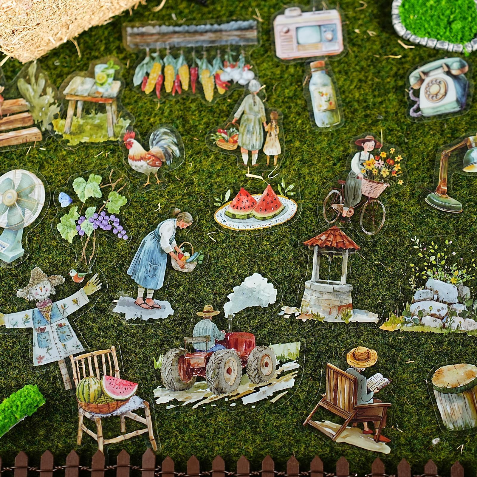 

and cute sticker collage assortment by Perfect for girls and Waterproof PET sticker and scrapbook Vintage design with large Perfect for and rooms