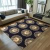 Moderner Künstlerischer Bereichsteppich Teppichmatte Heimdekoration Boho-Muster Rutschfester BodenTeppich für Wohnzimmer Schlafzimmer Teppiche für Schlafzimmer