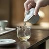 80ML High End Azure Ru Kiln Ceramic Gaiwan Elegant Three Talent Hand Grip Tea Tureen Tea Maker Cover Bowl For Tea Ornaments Gift