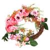 Artificial Flower Wreath Simulation Peony Door Hanging Garland Festivals Party DecorationPink