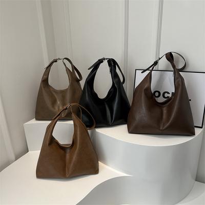 PU Material Fashionable WOMEN'S Large Capacity Daily Commuting Shoulder Bag Simple and Casual Handbag Handbag