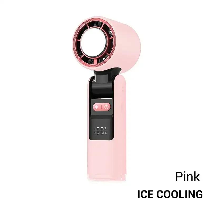 Handheld Fan with Flashlight Refrigeration USB Mini Portable Turbo Fan Electric Small Air Cooling Rechargeable Fan Amagi