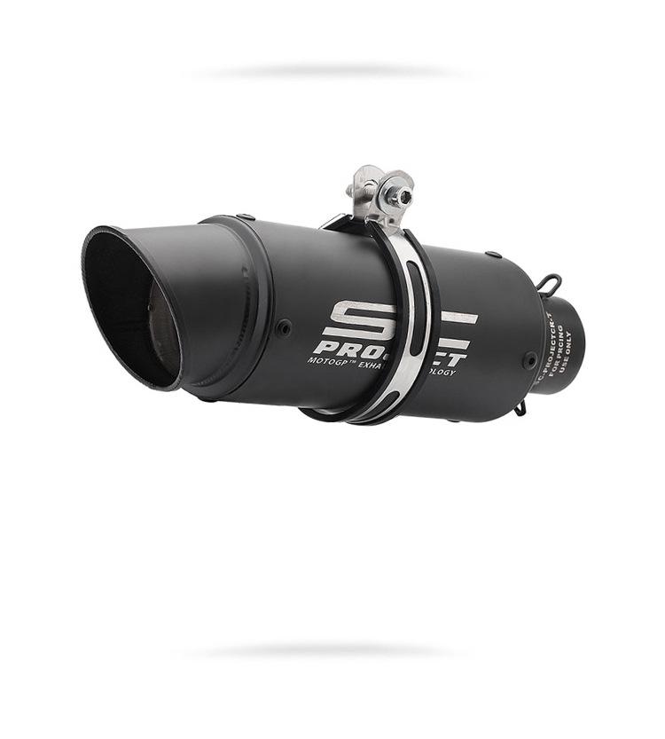 51mm Small Titanium-Iron Cannon Exhaust Pipe for SC Motorcycle Modification - Universal for Kawasaki, Chunfeng, Yamaha