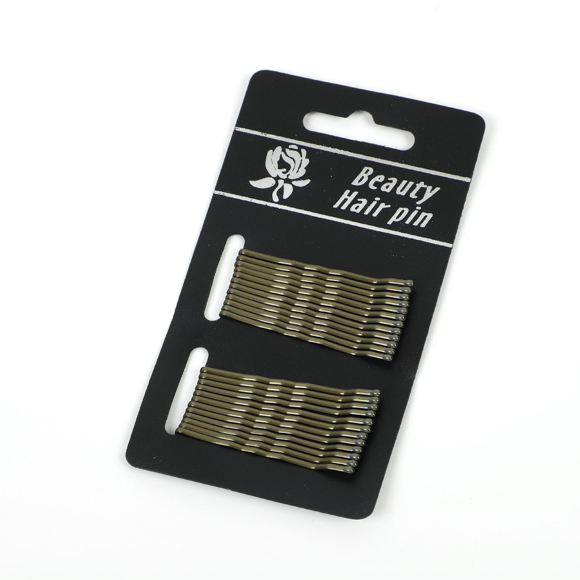 

24 шт. Черный, без покраски, сохраняющий цвет, простой зажим одним словом, базовая практичная заколка для волос, проволочная заколка для волос, аксессуары для волос, Ha