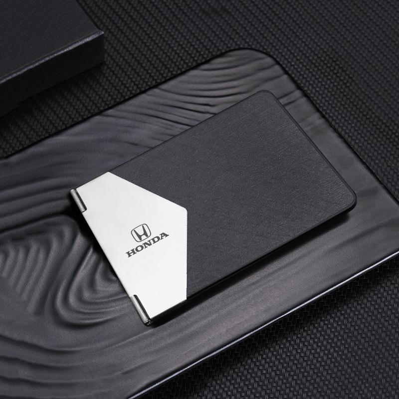 Metal Auto Driver License Cover Credit Card Holder For Honda FIT Civic CRV Accord Jazz HRV Stepwgn Prelude Insight Odyssey Vezel RH6