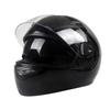 Vollvisierhelm Motorradhelm Casco Moto Motorradhelme Doppelvisier Capacete Glänzend Schwarz S M L XL XXL 55 bis 64cm