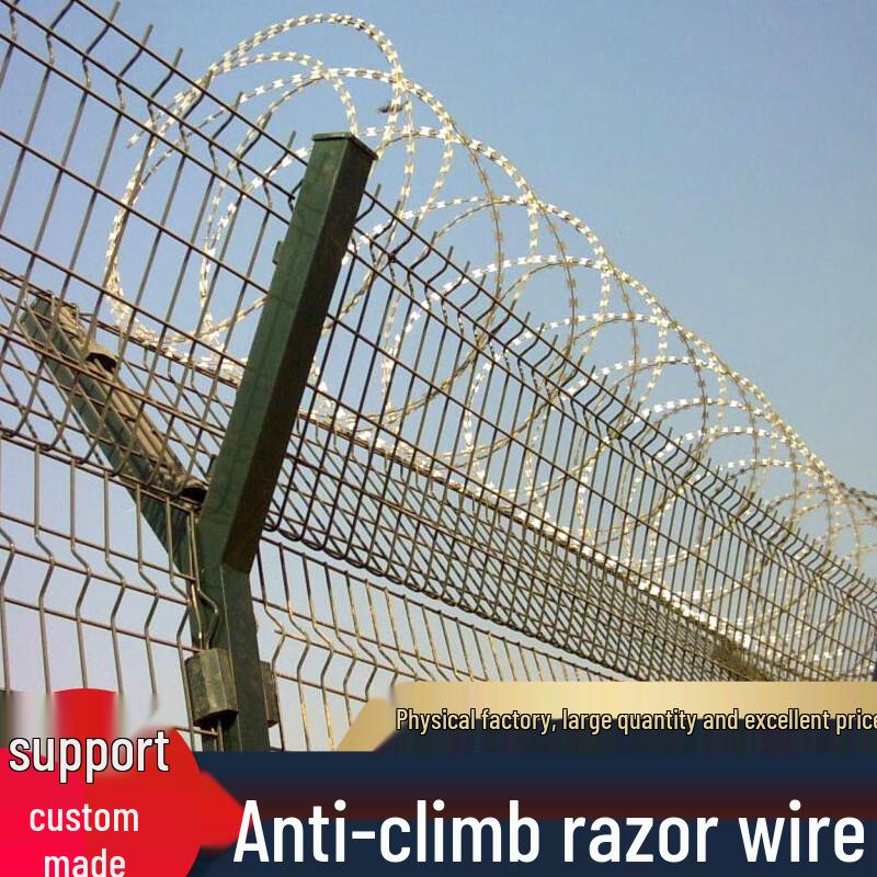 High-Zinc Galvanized Double Helix Razor Wire