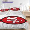 San Francisco 49ers Pattern Bedding Quilt Set Quilt Cover Pillowcase Home Decoration Birthday Gift (1 * duvet cover + 2 * pillowcase, without core)