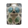4Pcs Fridge Magnets Abs Mini Refrigerator Stickers Waterproof Fixing Refrigerator Magnets Tropical Leaves Fridge Stickers