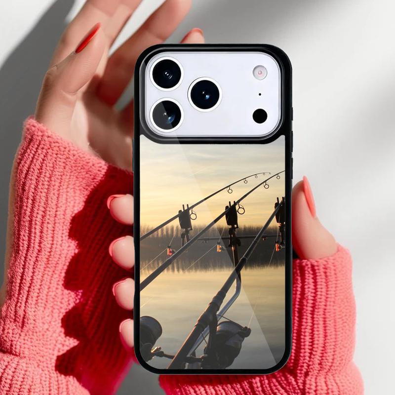 CARP FISHING RODS Phone Case for iPhone 17 16 15 14 13 Pro Max Back Cover for 12 11 Pro Coque