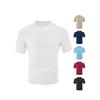 Men's clothing European and American summer sports and leisure loose breathable round neck towel jacquard cloth men's short-sleeved Polo shirt