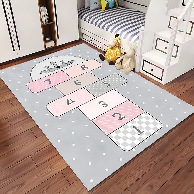 Süßer Katzen-Hüpfspiel-Teppich Geeignet für die Verwendung als rutschfeste Spielmatte für Sofas im Wohn- und Schlafzimmer