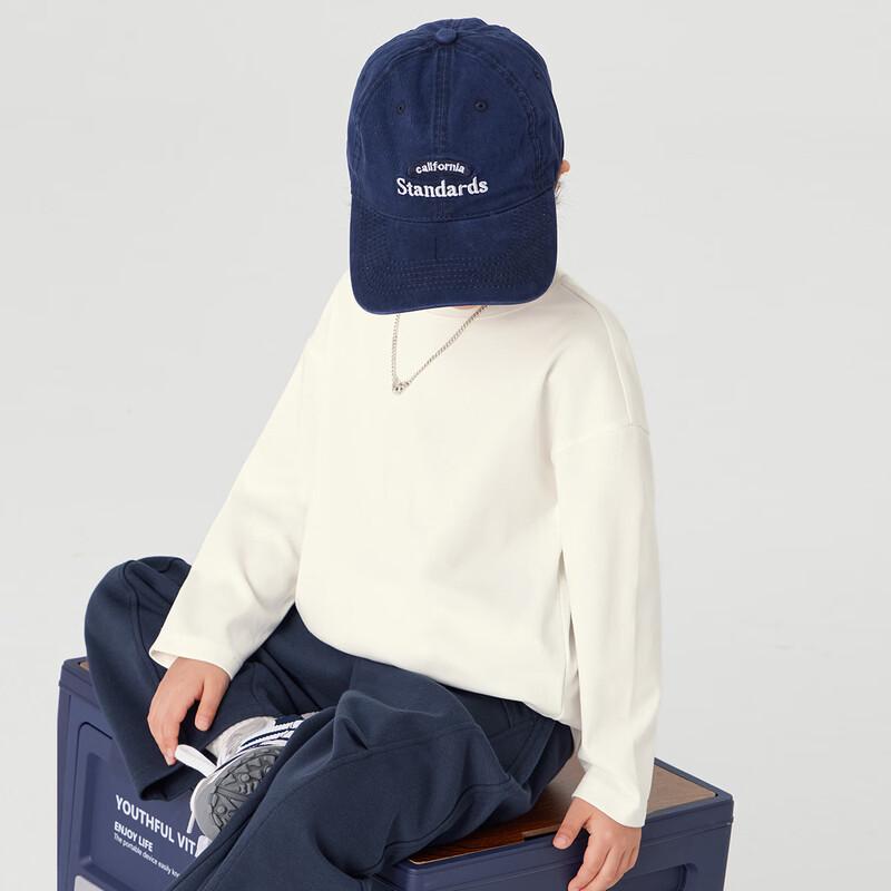 Duo Duo Jia Boys' Solid Color Loose Fit Long Sleeve T-Shirt