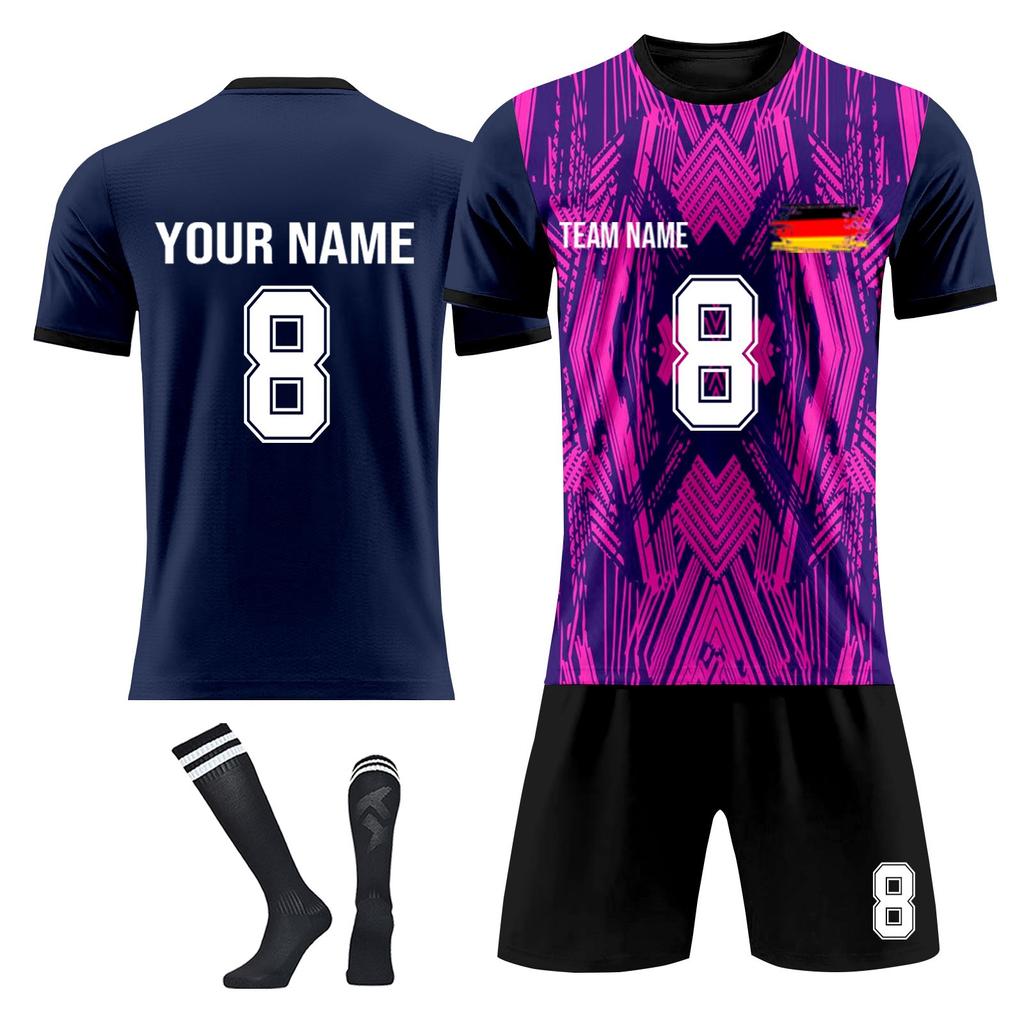 Personalised Shirts Kit Mens Girls With Name Number Custom Football Jerseys For Boys Training Suit