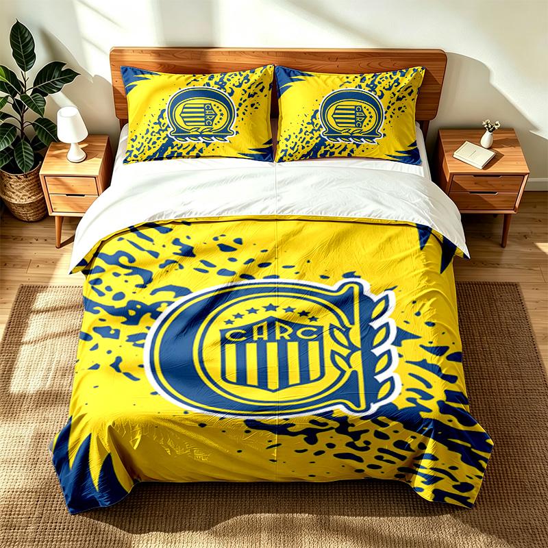Club Atletico Rosario Central (14) 3pc set suitable for master bedrooms soft and comfortable an ideal gift for family and friends Includes one duvet c