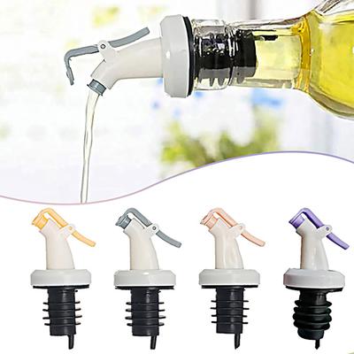 2Pcs Bottle Stopper Reusable Sealed Press-type Leak Proof Multi-Purpose Oil Bottle Plug for Castor