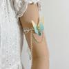 Fairy Butterfly Arm Band Lace Wing Leg Garter Adjustable Cosplay Accessory Sexy Thigh Chain Comfortable Fashion Legwear
