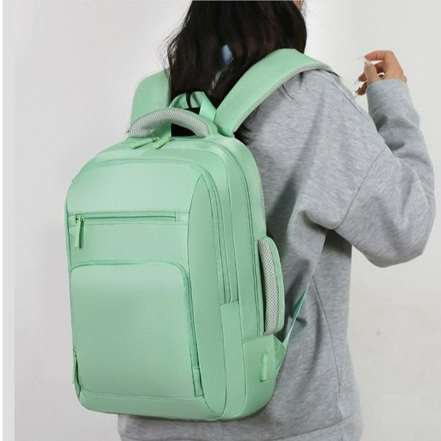 Men's and Women's Backpacks for Summer Students' School Starts with Large Capacity Backpacks, Fashionable Casual and Simple Business Trip Computer Bag