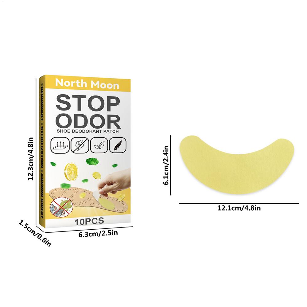 New 10pcs Foot Deodorant Patches For Shoes Shoe Stink Removal Stickers Foot Soothing Insole Stickers Foot Care Product To Remove