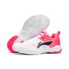 Li Ning Sports Comfortable Shock Absorption Rebound Low-Top Badminton Shoes Unisex Shoes White Pink AYTV017-2
