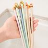 1/5 Pairs Easy To Use Chopsticks Anti-Slip Food Clip Cartoon Capybara Chopsticks  Kids Supply