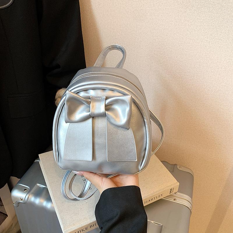 Süße Minimalistische Schleife Kleine Tasche Mode Schicker Rucksack für den Täglichen Gebrauch CLE
