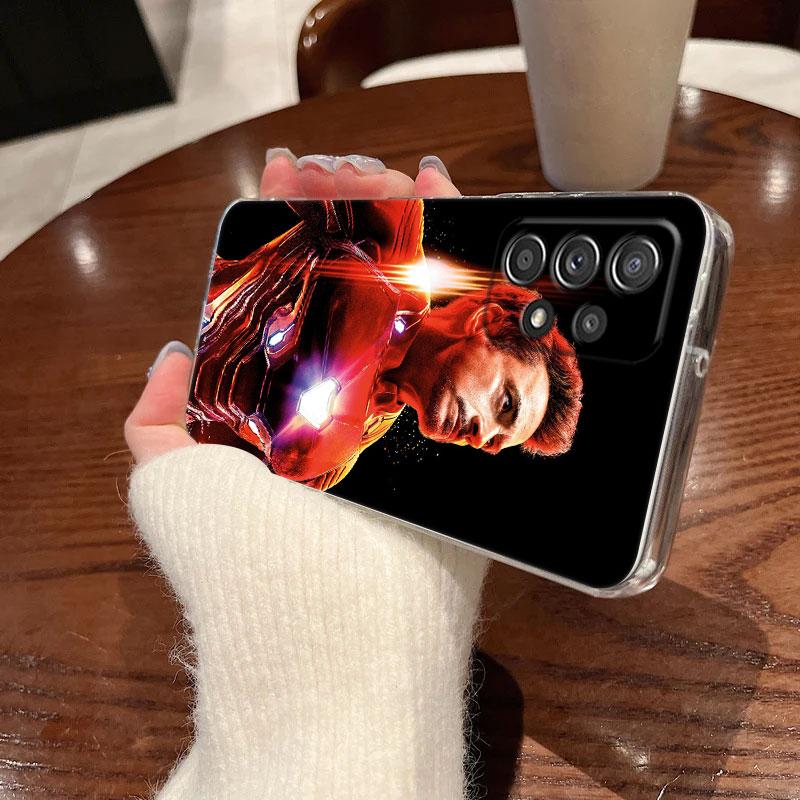 Marvel Ironman Cool Clear Case For Samsung Galaxy A57 A37 A56 A36 Cases A55 A54 A35 A26 A07 A17 A16 A06 A36 A15 Shockproof Cover