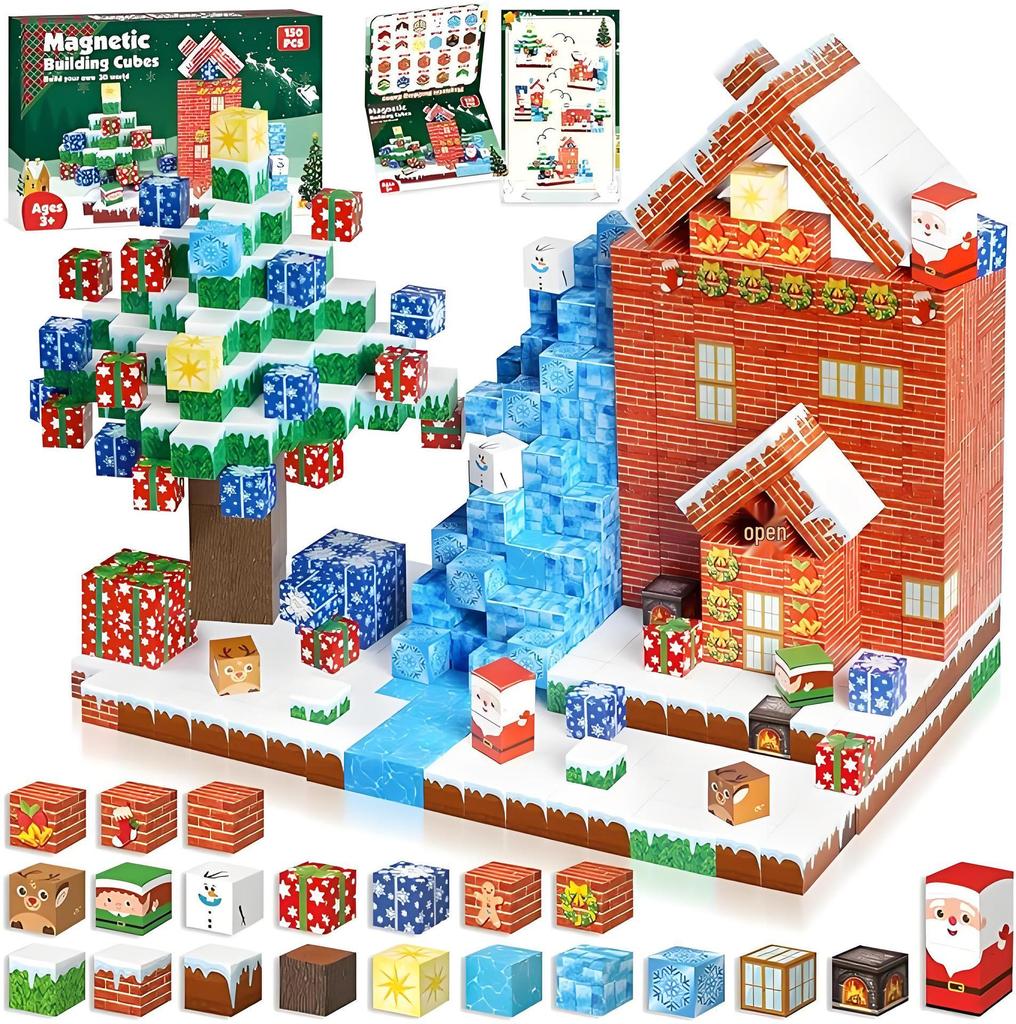 Magnetic Unicorn Building Blocks Assembly Toy Set