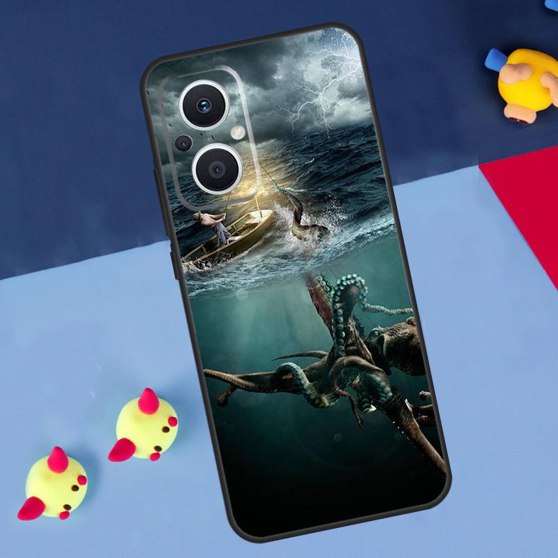 Fish Fishing For OPPO Reno 7 8 Lite 8T 10 11 12 13 14 Pro 11F 12F 13F 14F OPPO Find X8 X5 X6 X9 Pro Case