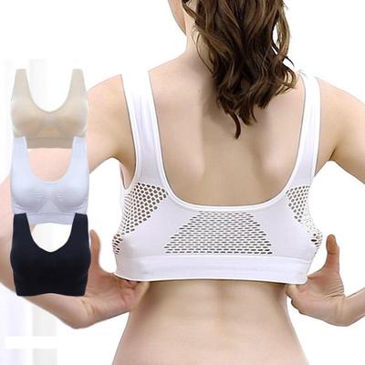 Bras for Women Plus Size Seamless Cotton Breathable Underwear Wireless with Pads Push Up Bra Plus