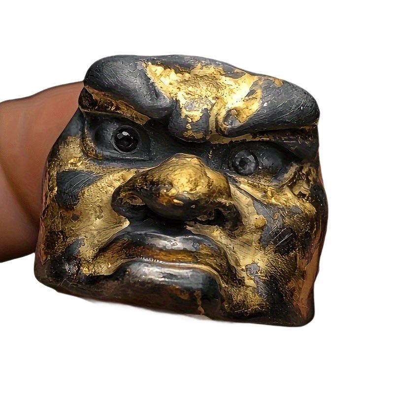 Prajna Gesicht Geschnitzter Trendiger Herrenring Hochwertiger Schmuck