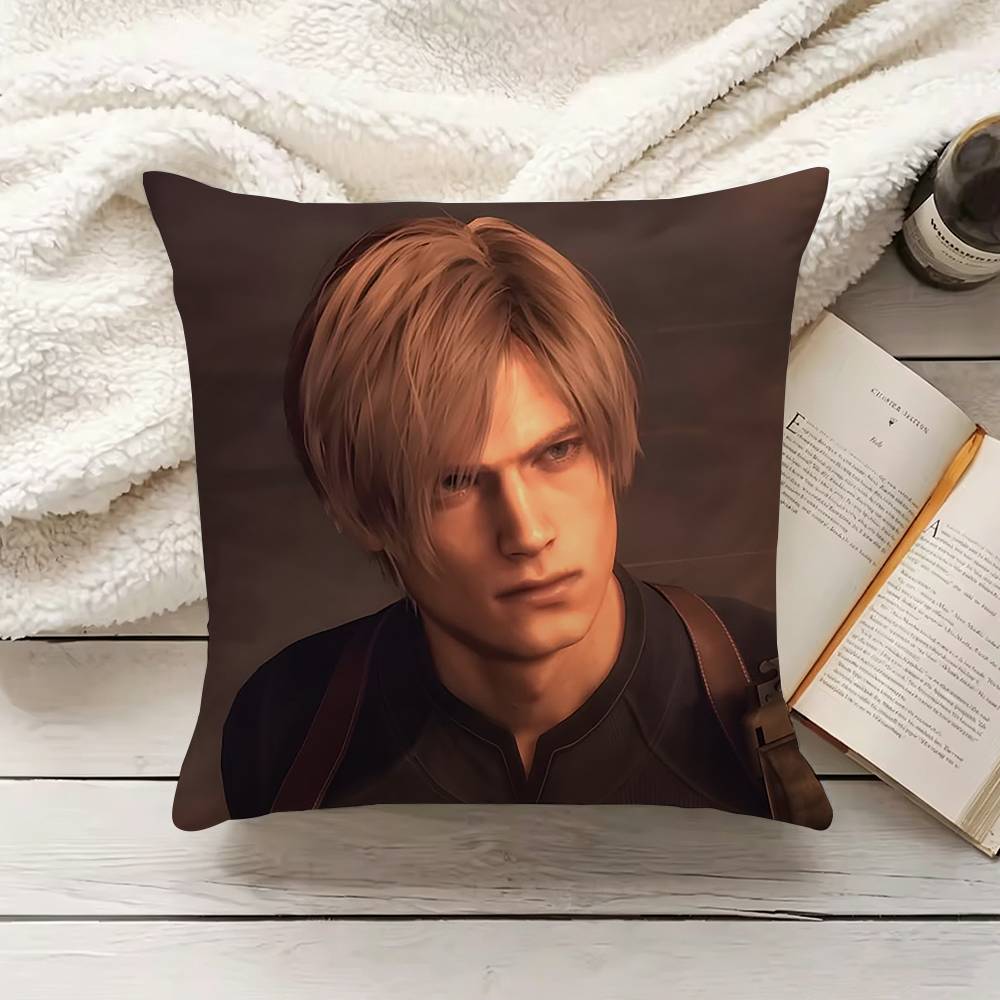 EEvil GGame LLeon KKennedy Pillow Case Living Room Sofa Cushion Cover Suitable For Home Bedroom Room Decoration