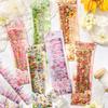 10 Pcs Long Strip Plant Flowers Stickers Pack Creativity Adhesive Diy Diary Album Scrapbooking Material Planner Craft Supplies