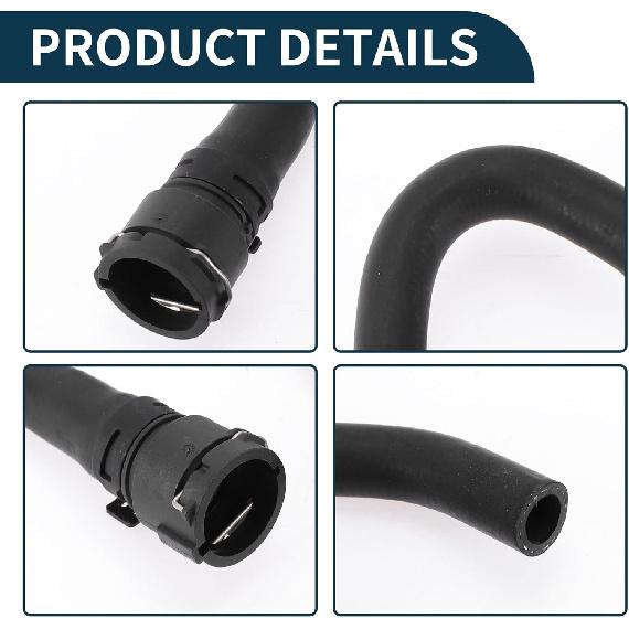 Radiator Hose for Land Rover LR2 Freelander 2 2006-2014 Good Sealing No.LR006418 Engine Coolant Water Hose Black 1 Pcs
