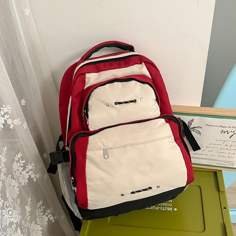 Travel American Backpack Large Capacity Mountaineering Bag Junior High School Student Schoolbag Men'S Computer Bag Sports Outdoor Backpack Women