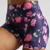 Women's High-Waist Yoga Shorts with European & American Cartoon Print