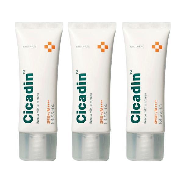 

MISSHA Cicadin Rescue Ato Mega Sun Protection Cushion SPF50+ PA++++ 25 г #Sun Cream 40ml x 3pcs