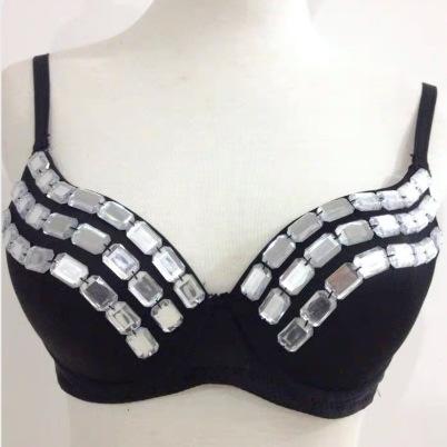 

Nightclub Spikes Bra Bra Top Bar Lead Clothing Handmade Bra xxl [size 40]