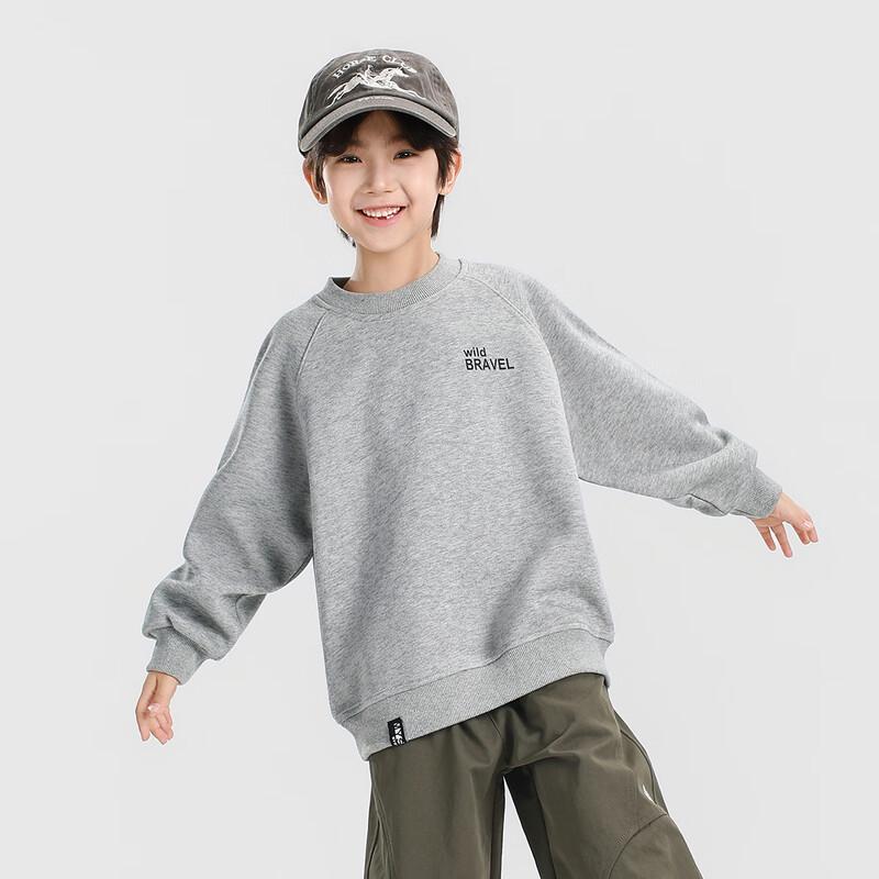 Boys' Letter Print Crewneck Sweatshirt