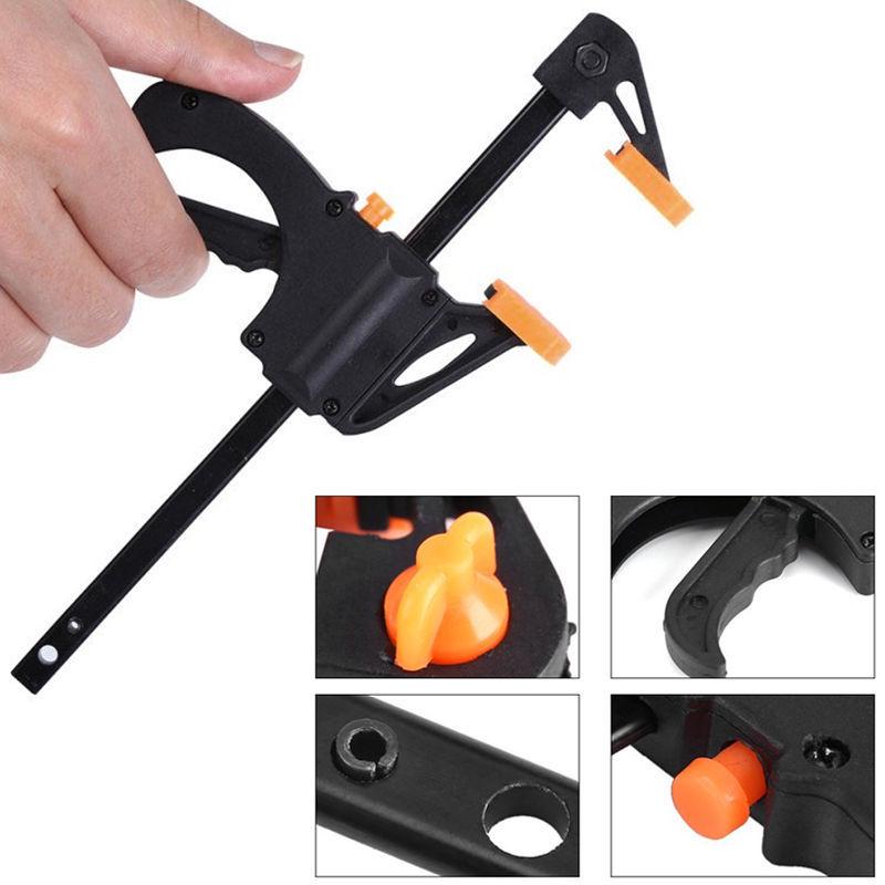 Adjustable Heavy-Duty Woodworking Clamp with Quick Release Handle