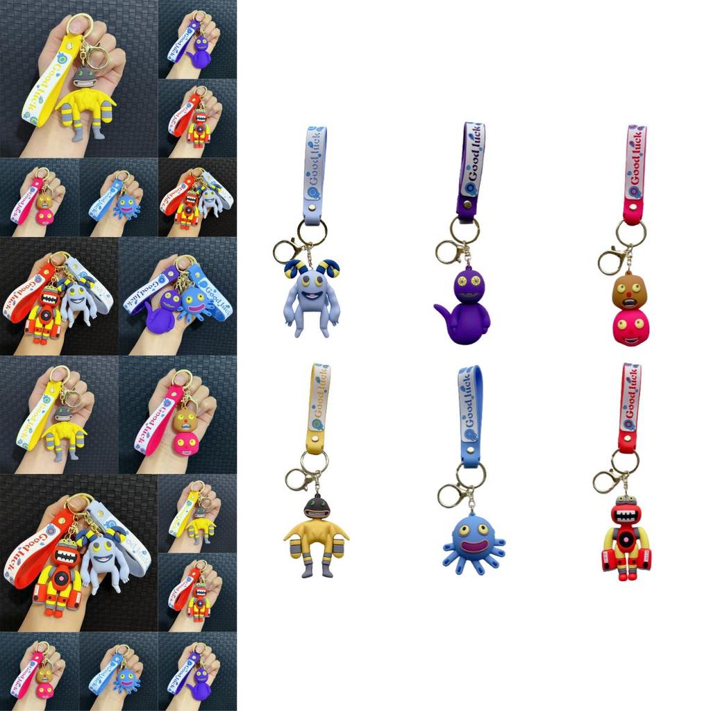 Cute And Fun Pvc Monster Keychain For Bags And Keys